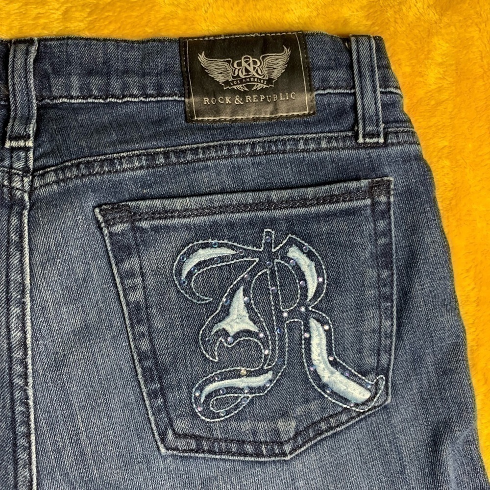Rock & Republic Women's Stella Straight Jeans Size 27​​​​​​​​​​​​​​​​​​​​​​​​​​ - Picture 7 of 9